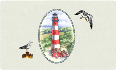 Assateague Light House Mailbox