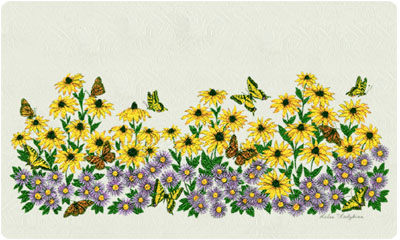 Bacova Blooms and Butterflies Mailboxes