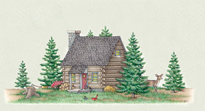 Bacova Log Cabin Mailbox