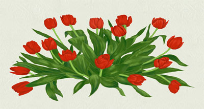 Bacova Tulips Mailbox 