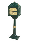 Green Classic Mailbox