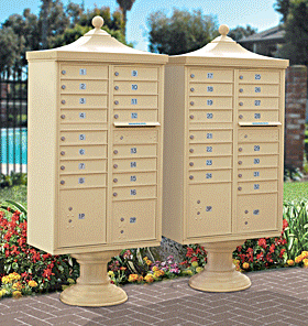 Standard Cluster Mailboxes with Upgraded Accessories 