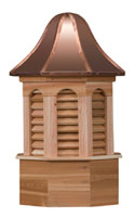 Pinnacle Octagonal Louvers Wood Cupola