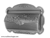 Antique Silver Cast Hummingbird Mailbox