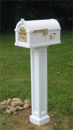 Keystone Mailbox PVC Post