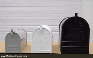 3 Standard rural mailboxes