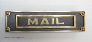 Antique Brass Mail Slot