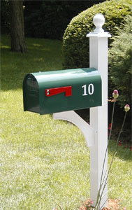 Aluminum Contemporary Mailbox Post