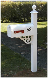 Decorative Aluminum Mailbox Post