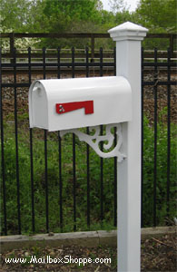 Aluminum Victorian Mailbox Post
