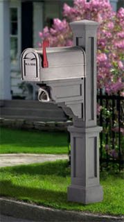 Granite PVC Mailbox Post
