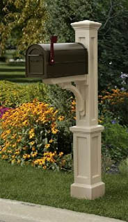 Clay Plus Mailbox Post