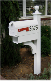 Aluminum Mailbox Post and newspaper box