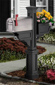 BlackSignature Plus PVC Mailbox Post