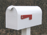White Newport Mailbox