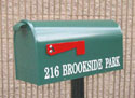 Green Newport Mailbox