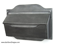 Antique Silver Contemporary Mailbox