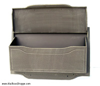 Lid-Up Cast Contemporary Mailbox