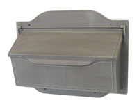 FRusted Umber Contemporary Mailbox