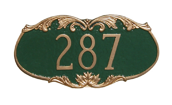 Charleston House Number Sign