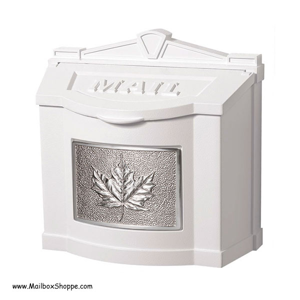Gaines Wall Mount Mailbox   Maple Leaf Plate Mail Box  