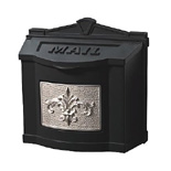 Fleur de Lis Wall Mailbox