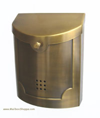 Brass Modern Mailbox