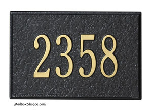 1426 Whitehall Wall Mailbox number plaque