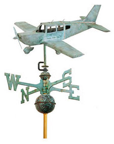 627 Low-Wing Plane Weathervane 