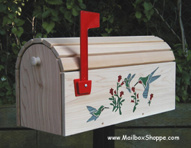 Cedar Hummingbird Mailbox