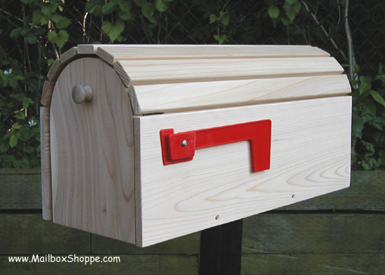 Plain Cedar Mailbox
