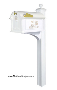 Whitehall Balmoral Mailbox package - White