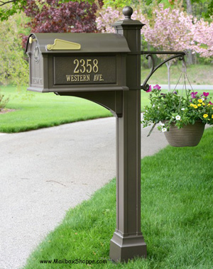 Whitehall Balmoral Mailbox package - Black