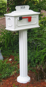 Fluted Column Mailbox