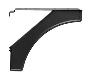 Black designer mailbox post bracket