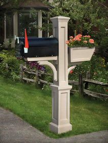 Westbrook PVC Mailbox Post