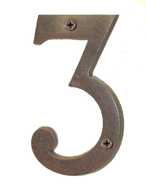 Antique Copper House Number