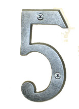 Antique Silver House Number