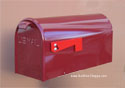 Burgundy Newport Mailbox