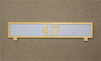 Rectangular Mailbox Sign