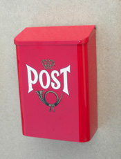 Red Swedish Mailbox