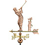 Golfer and Bag Weathervane