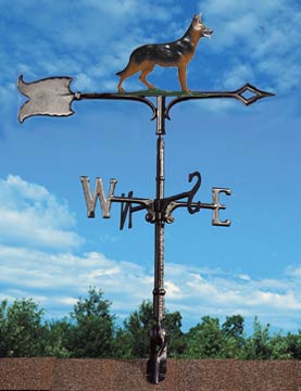 German Shepherd weathervane