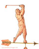 Golfer Weathervane