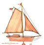 Sloop Weathervane