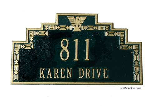 Southwestern Sante Fe Address Sign